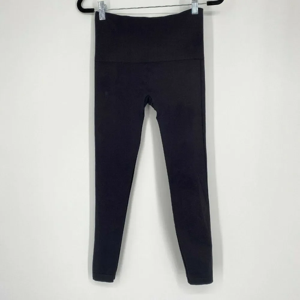 Spanx Look At Me Now Shaping Seamless Crop Leggings High Rise Black Size Medium - Picture 10 of 10